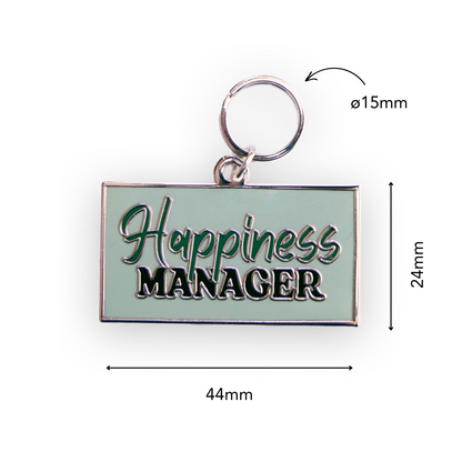 Happiness Manager (Grün) - Hundemarke