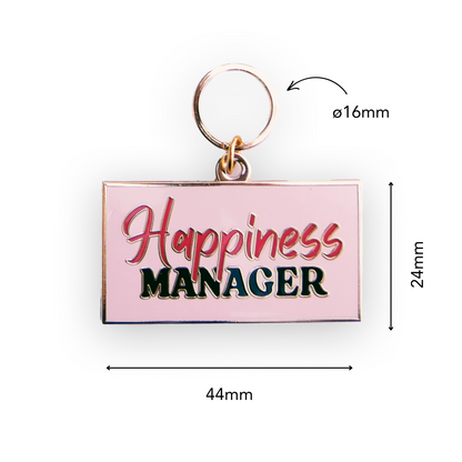 Happiness Manager (Rosa) - Hundemarke
